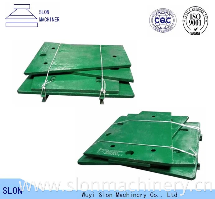 Manganese Steel Jaw Crusher Spare Parts Liner Plate Side Plate Cheek Plate